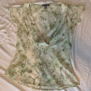 Apt. 9 vintage cowl neck flower blouse top